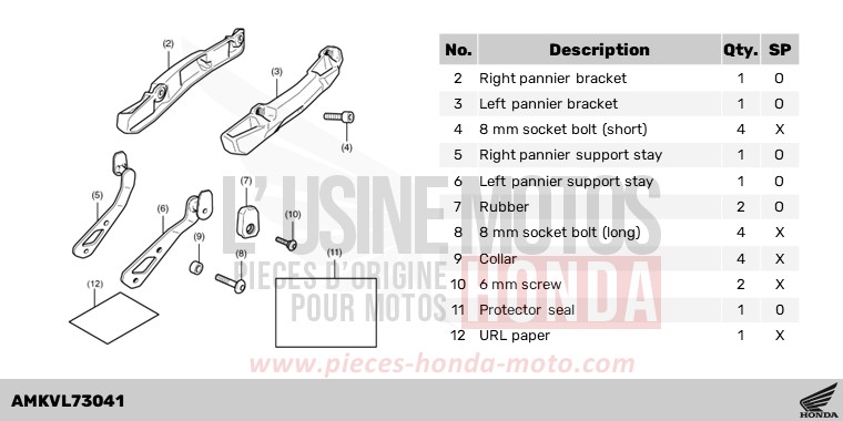 KIT,PANNIER SUPPORT STAY de Forza 750 MAT JEANS BLUE METALLIC (PB417) 2024